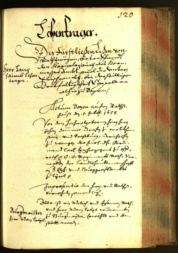 Civic Archives of Bozen-Bolzano - BOhisto Minutes of the council 1658 