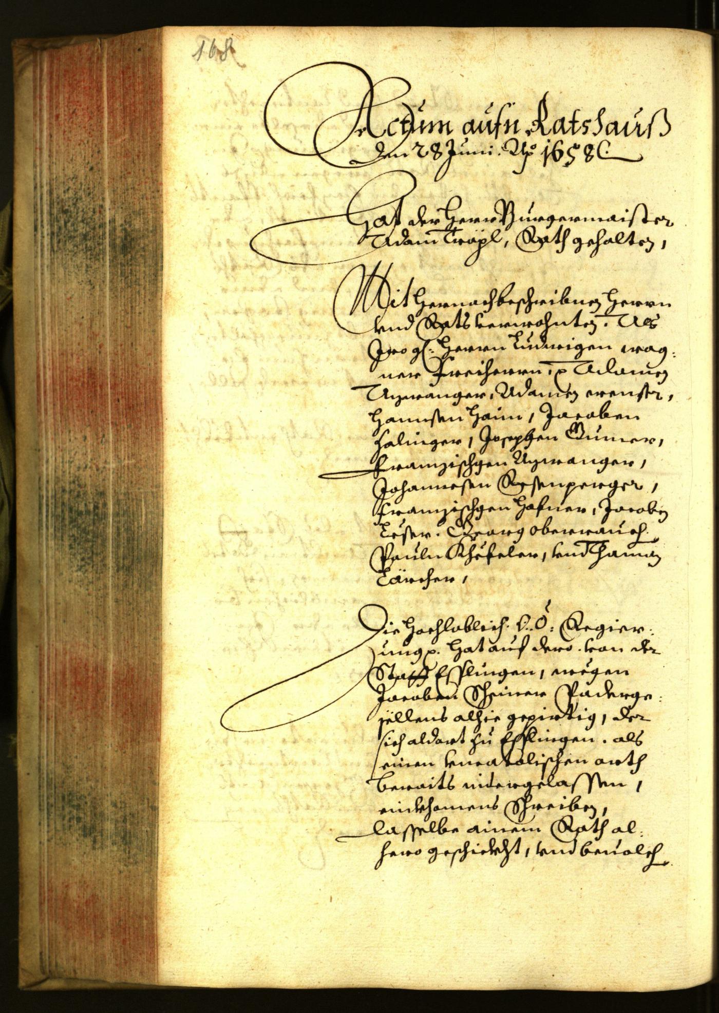 Civic Archives of Bozen-Bolzano - BOhisto Minutes of the council 1658 