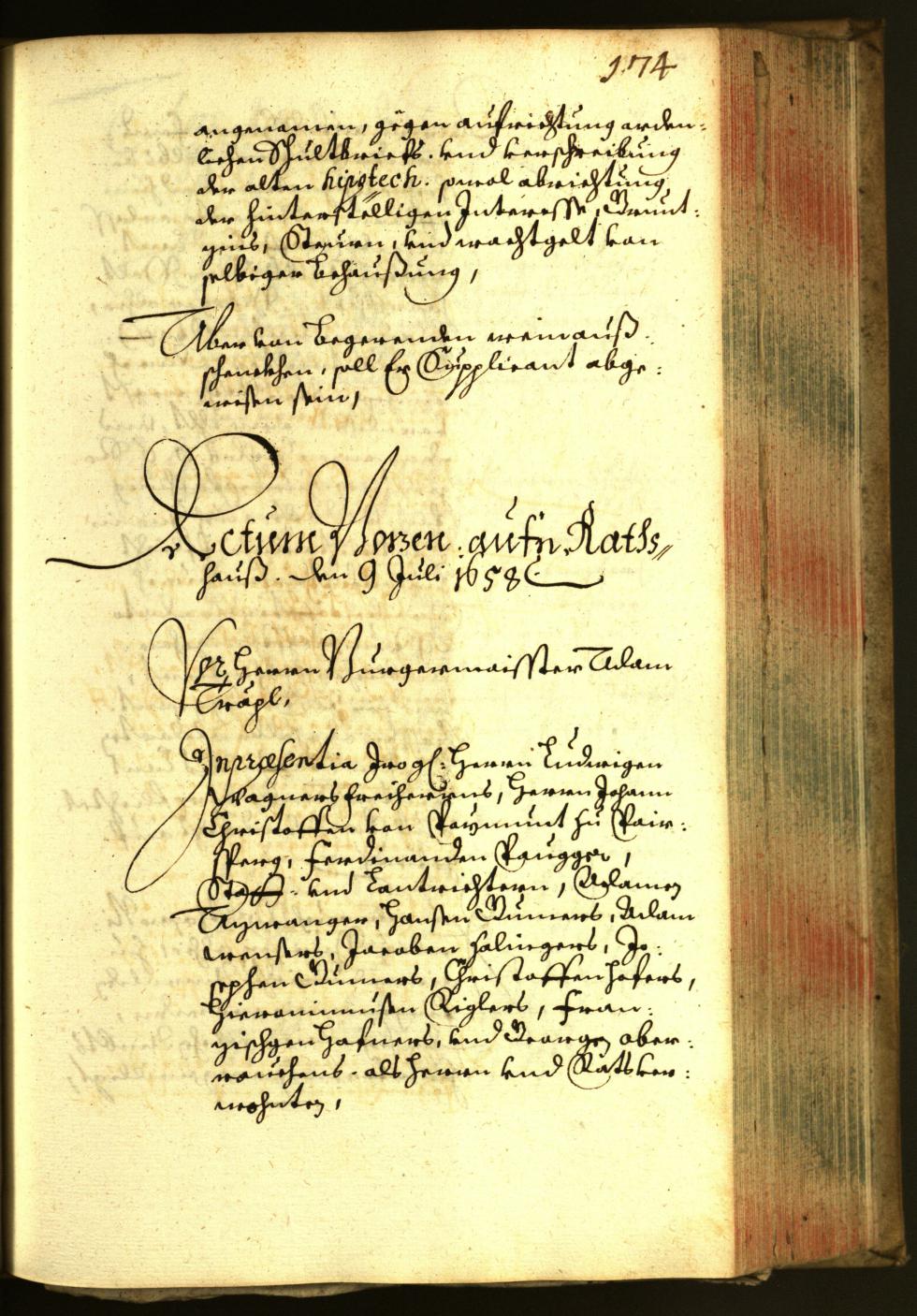 Civic Archives of Bozen-Bolzano - BOhisto Minutes of the council 1658 