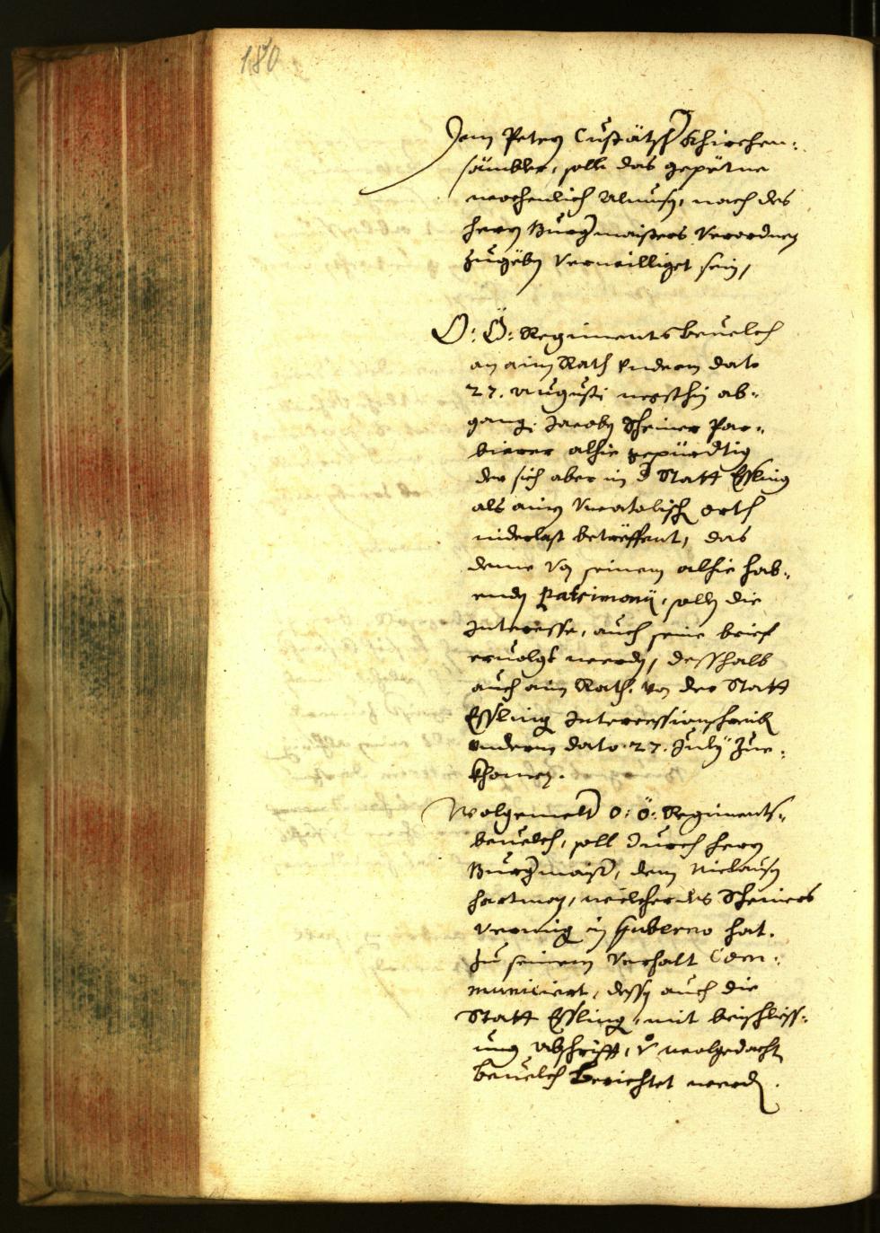 Stadtarchiv Bozen - BOhisto Ratsprotokoll 1658 