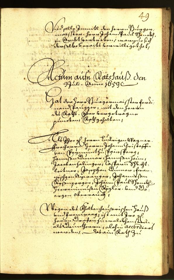 Civic Archives of Bozen-Bolzano - BOhisto Minutes of the council 1659 