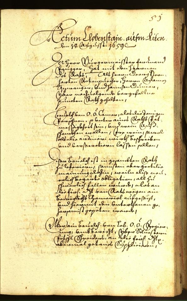 Civic Archives of Bozen-Bolzano - BOhisto Minutes of the council 1659 