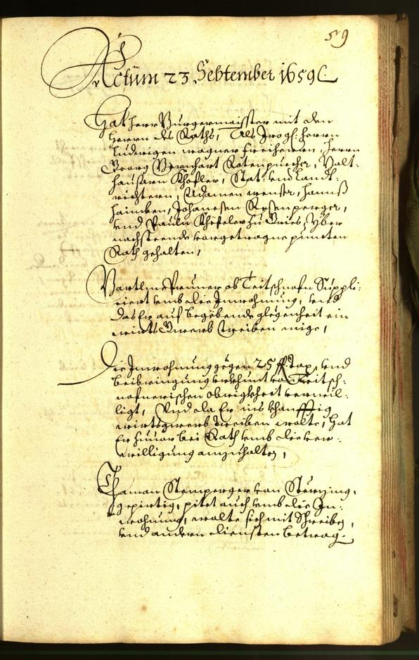 Civic Archives of Bozen-Bolzano - BOhisto Minutes of the council 1659 