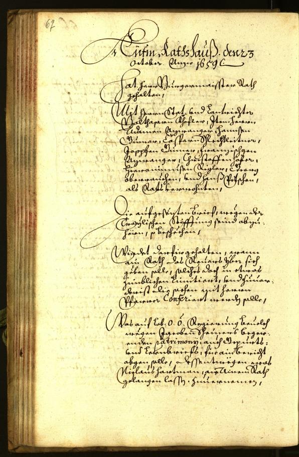 Civic Archives of Bozen-Bolzano - BOhisto Minutes of the council 1659 