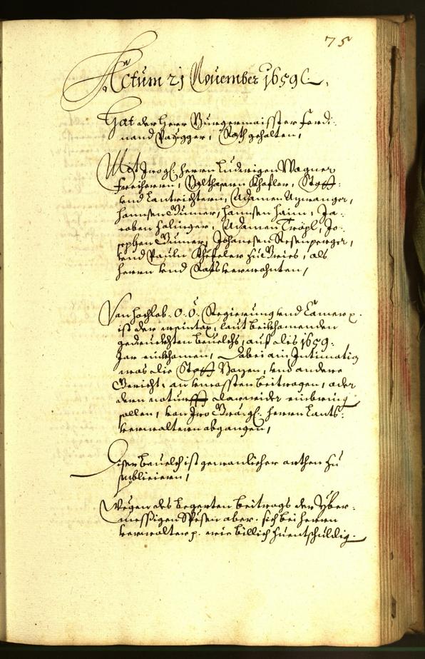 Civic Archives of Bozen-Bolzano - BOhisto Minutes of the council 1659 