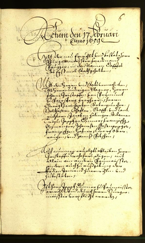 Civic Archives of Bozen-Bolzano - BOhisto Minutes of the council 1659 