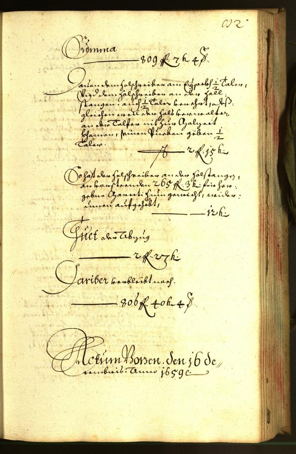 Stadtarchiv Bozen - BOhisto Ratsprotokoll 1659 