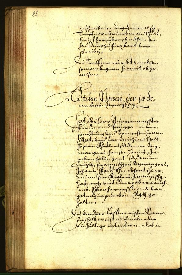 Civic Archives of Bozen-Bolzano - BOhisto Minutes of the council 1659 