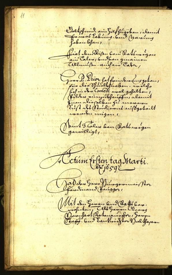 Stadtarchiv Bozen - BOhisto Ratsprotokoll 1659 