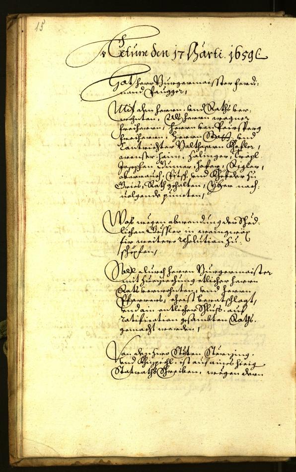 Archivio Storico della Città di Bolzano - BOhisto protocollo consiliare 1659 