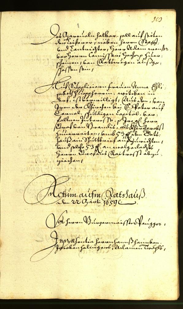 Stadtarchiv Bozen - BOhisto Ratsprotokoll 1659 