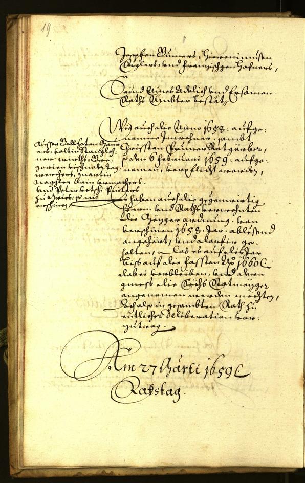 Civic Archives of Bozen-Bolzano - BOhisto Minutes of the council 1659 