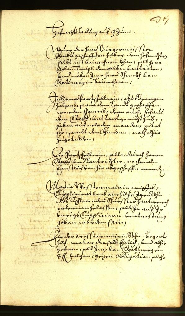 Stadtarchiv Bozen - BOhisto Ratsprotokoll 1659 