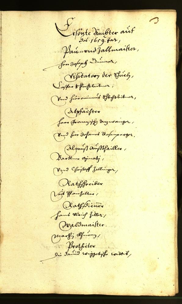 Civic Archives of Bozen-Bolzano - BOhisto Minutes of the council 1659 