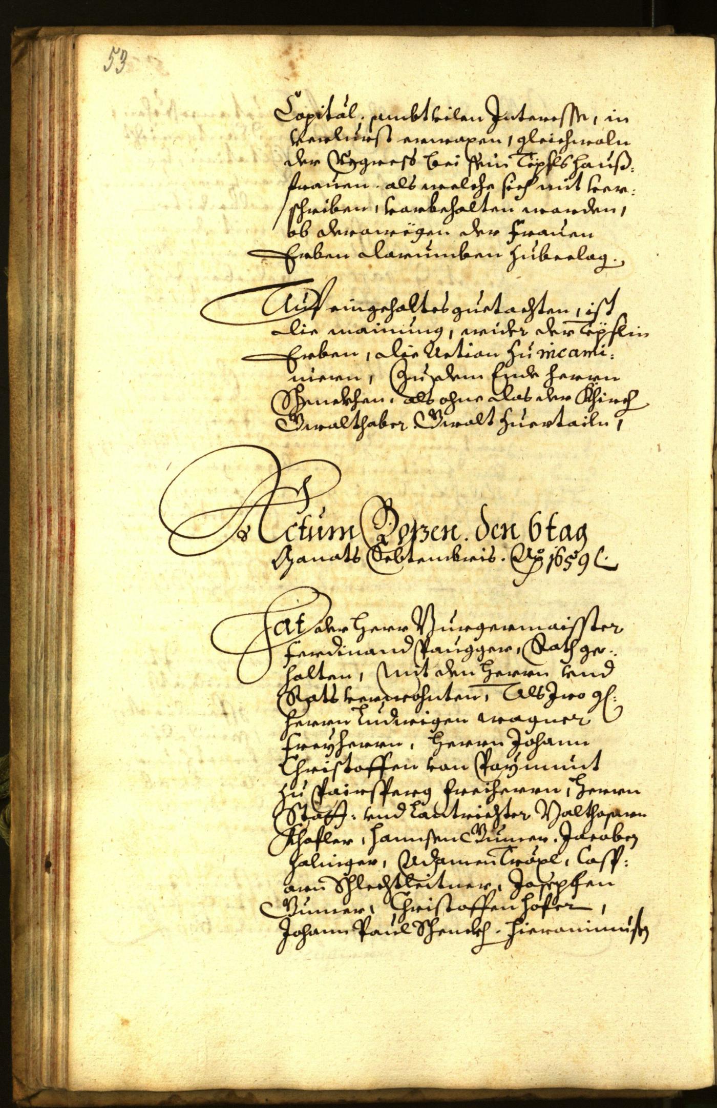 Civic Archives of Bozen-Bolzano - BOhisto Minutes of the council 1659 