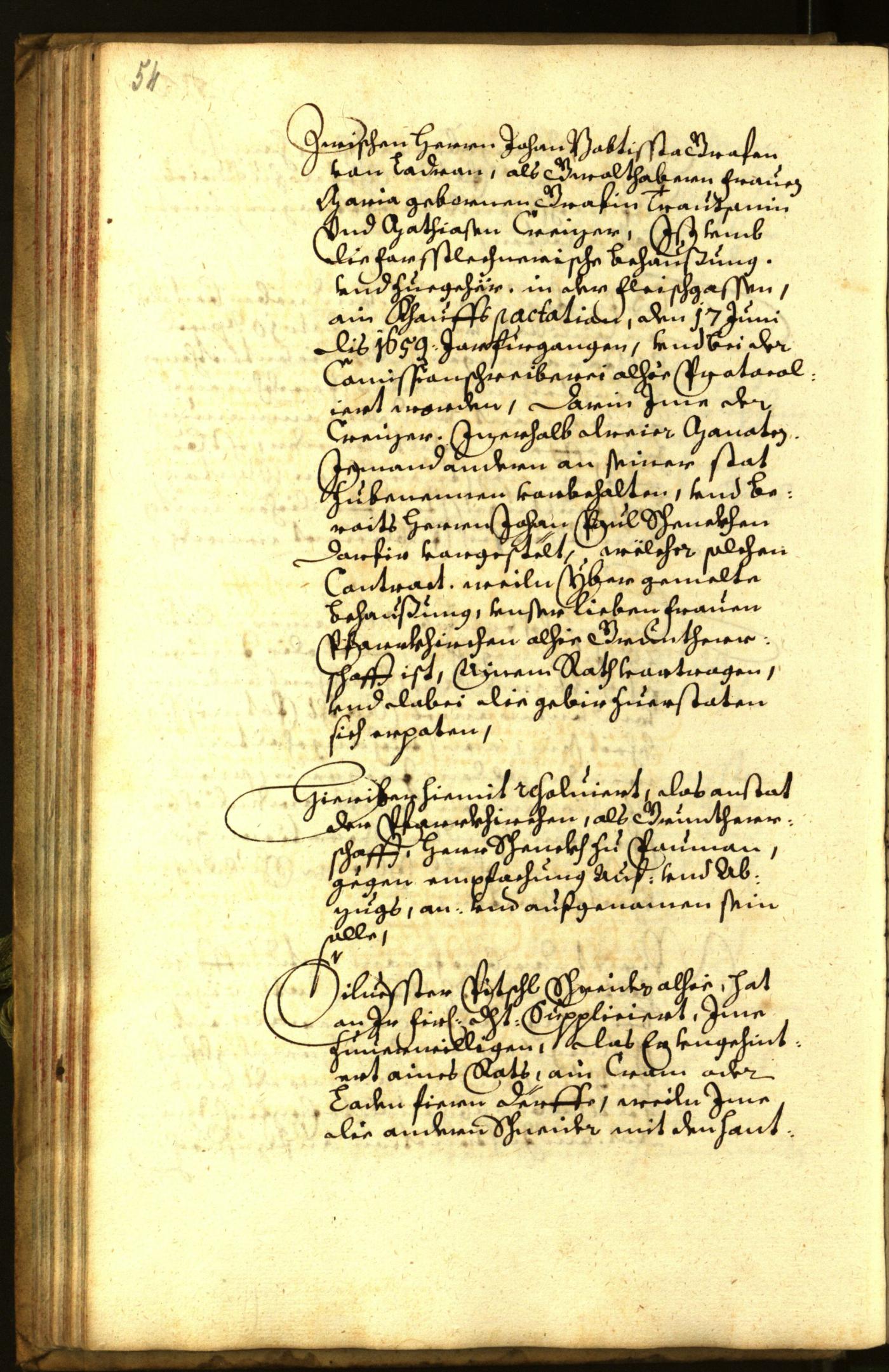 Stadtarchiv Bozen - BOhisto Ratsprotokoll 1659 