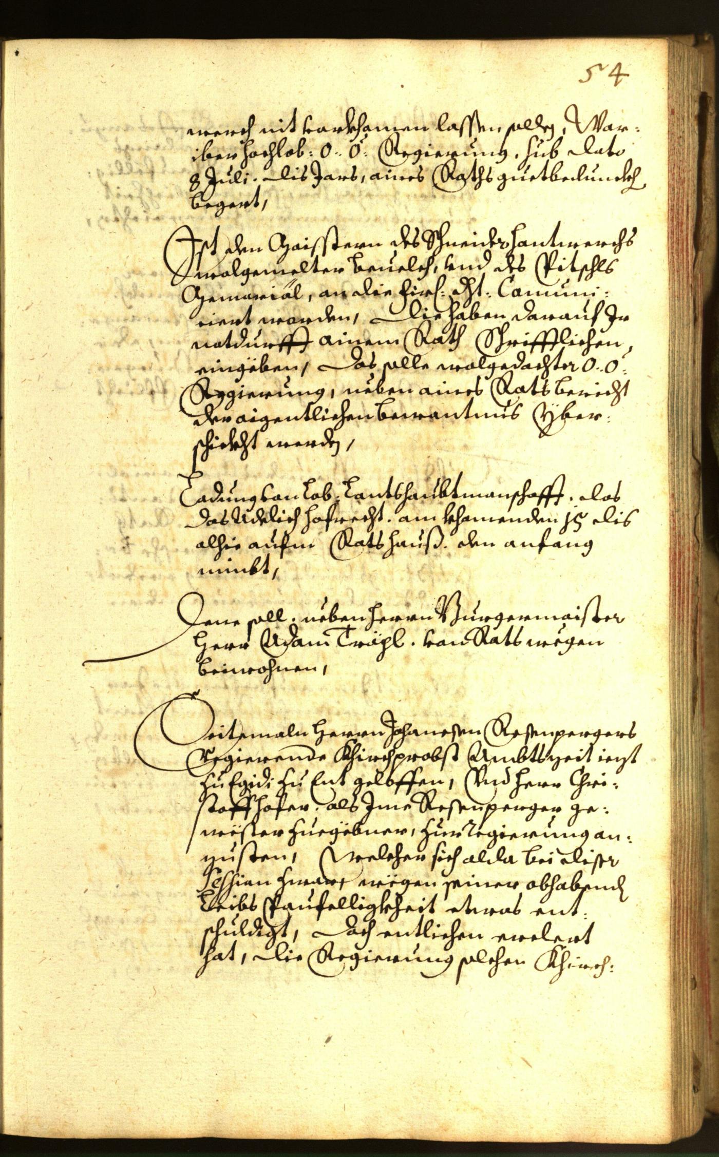 Stadtarchiv Bozen - BOhisto Ratsprotokoll 1659 