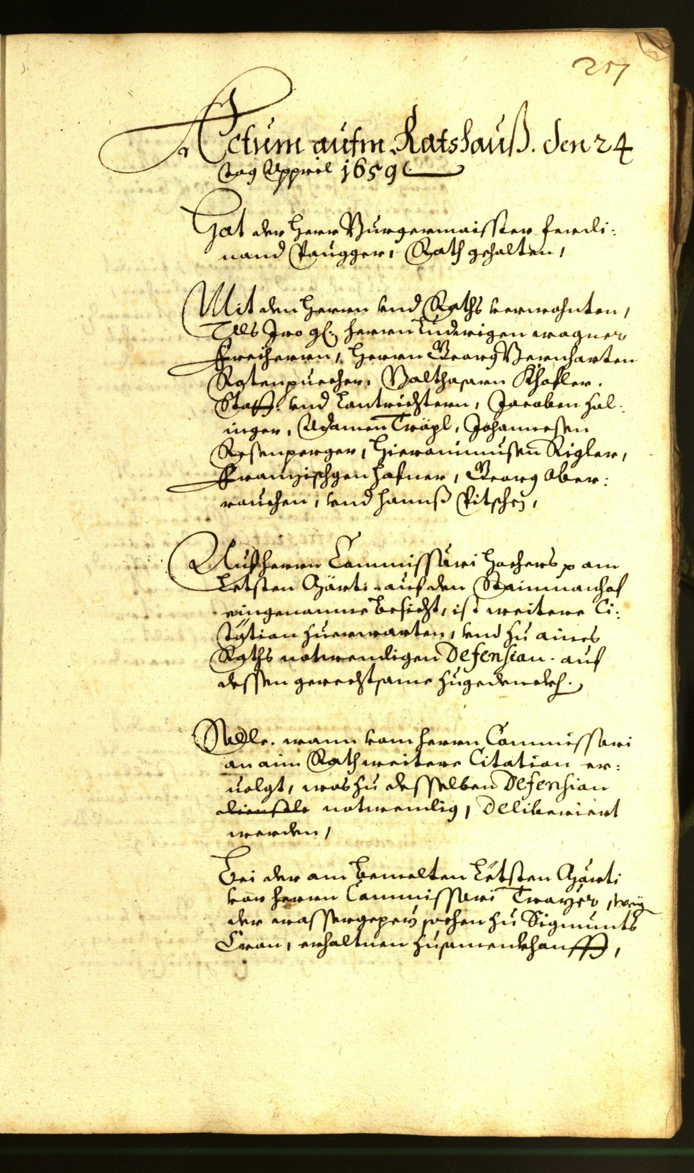 Civic Archives of Bozen-Bolzano - BOhisto Minutes of the council 1659 