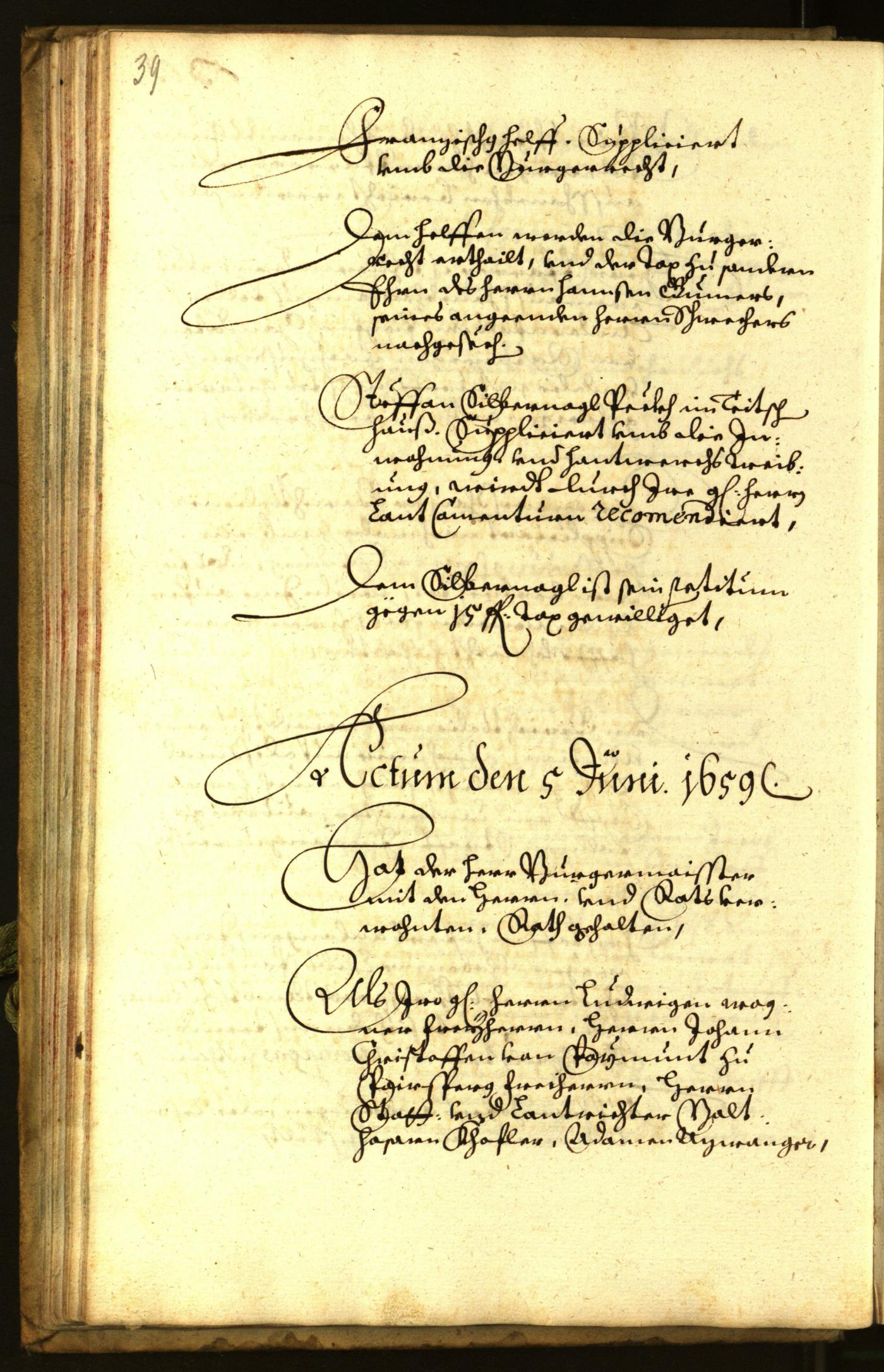 Civic Archives of Bozen-Bolzano - BOhisto Minutes of the council 1659 