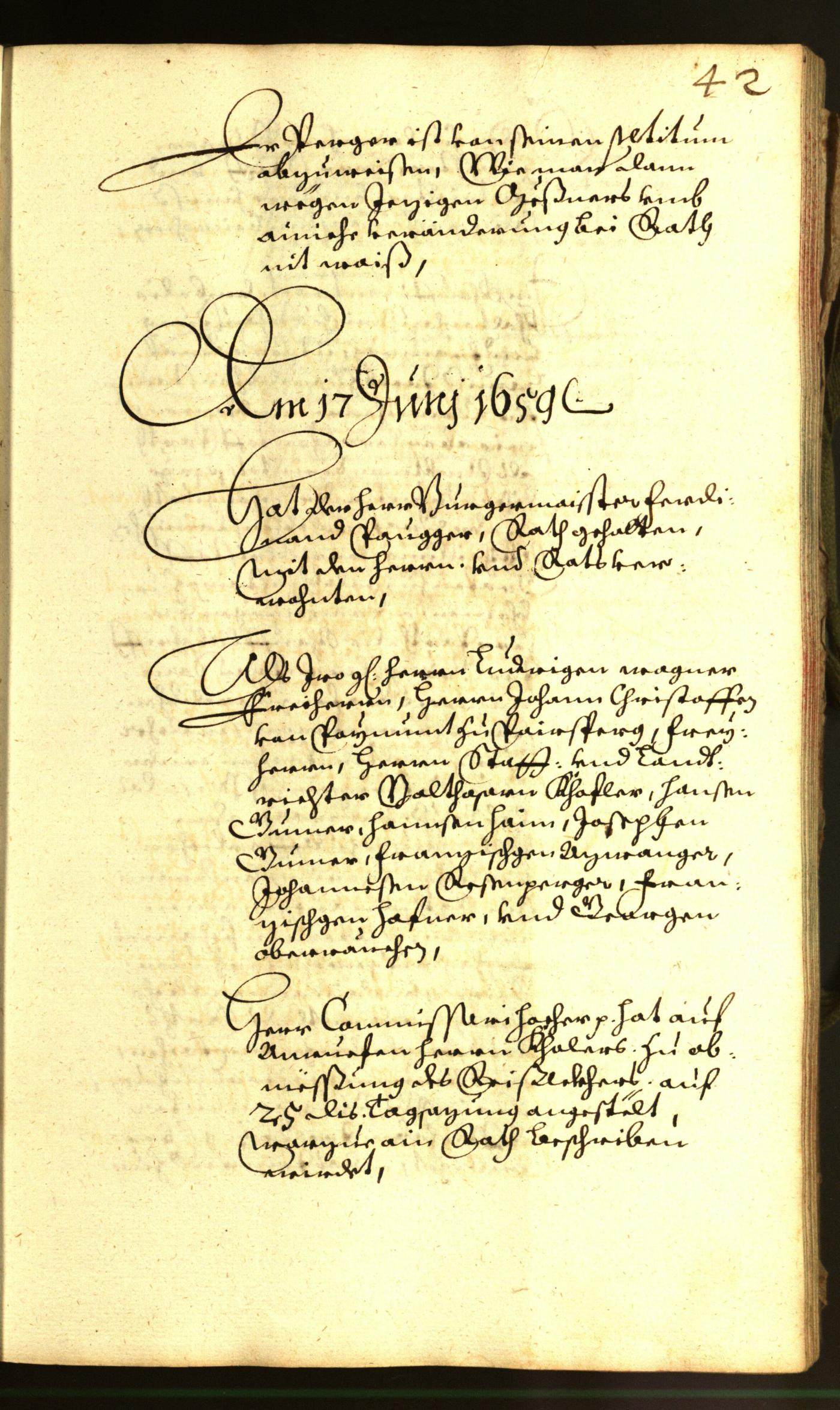 Civic Archives of Bozen-Bolzano - BOhisto Minutes of the council 1659 