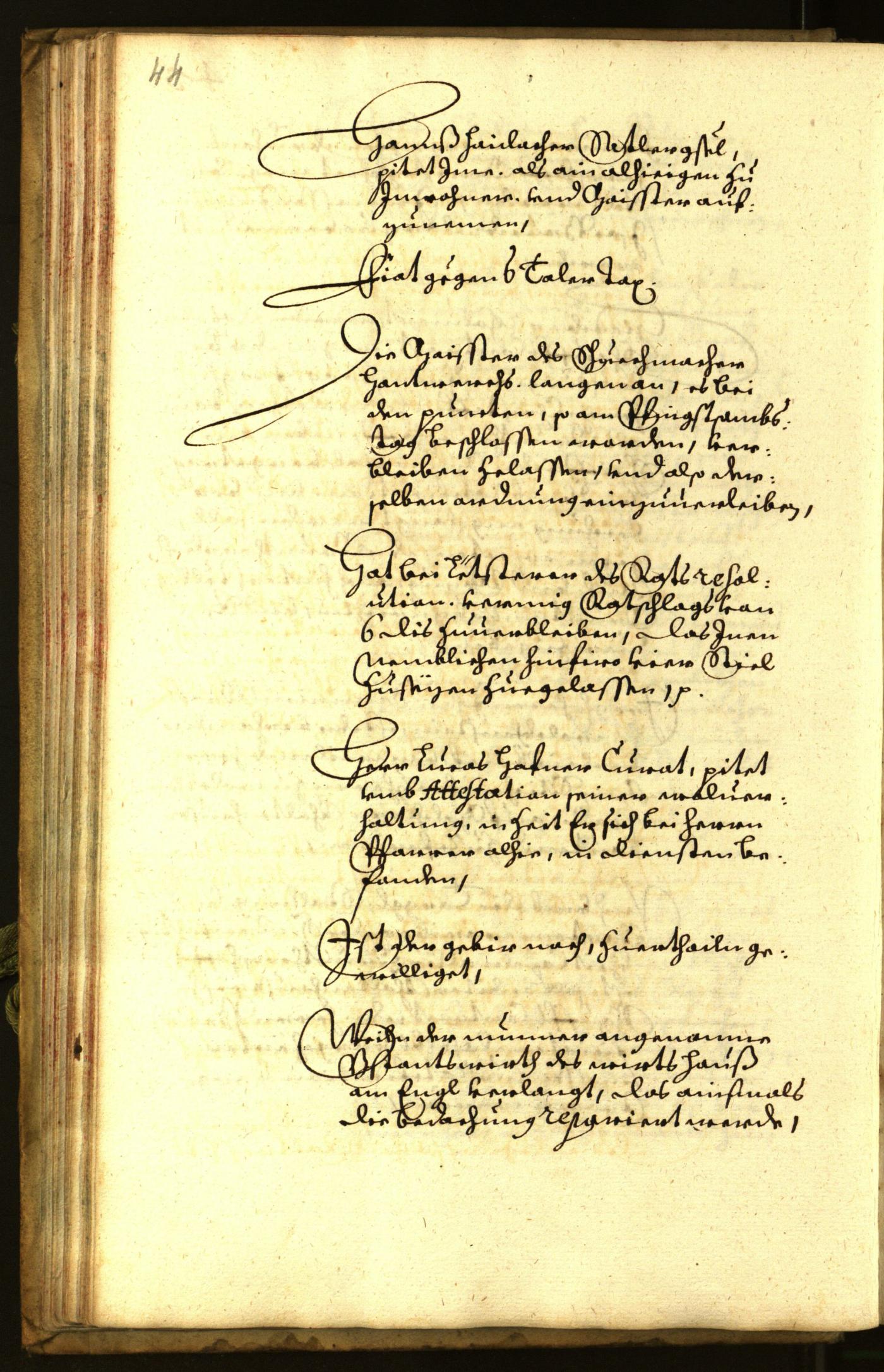 Stadtarchiv Bozen - BOhisto Ratsprotokoll 1659 