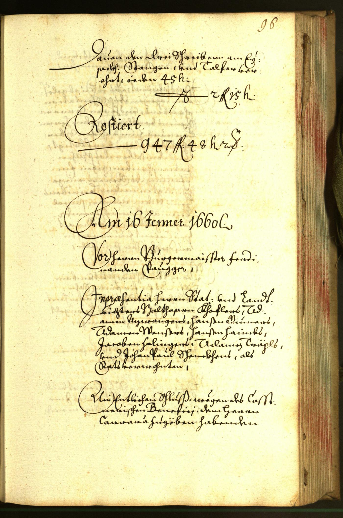 Civic Archives of Bozen-Bolzano - BOhisto Minutes of the council 1660 