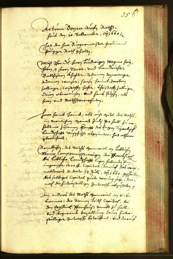 Civic Archives of Bozen-Bolzano - BOhisto Minutes of the council 1660 