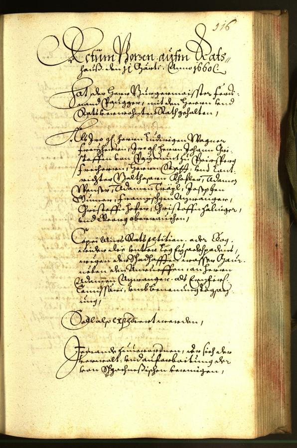 Civic Archives of Bozen-Bolzano - BOhisto Minutes of the council 1660 