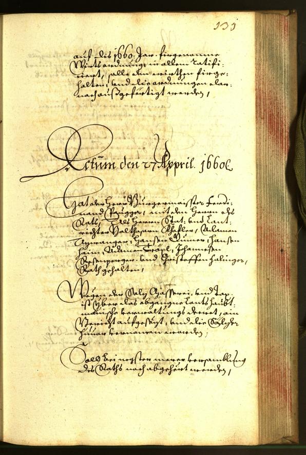 Civic Archives of Bozen-Bolzano - BOhisto Minutes of the council 1660 