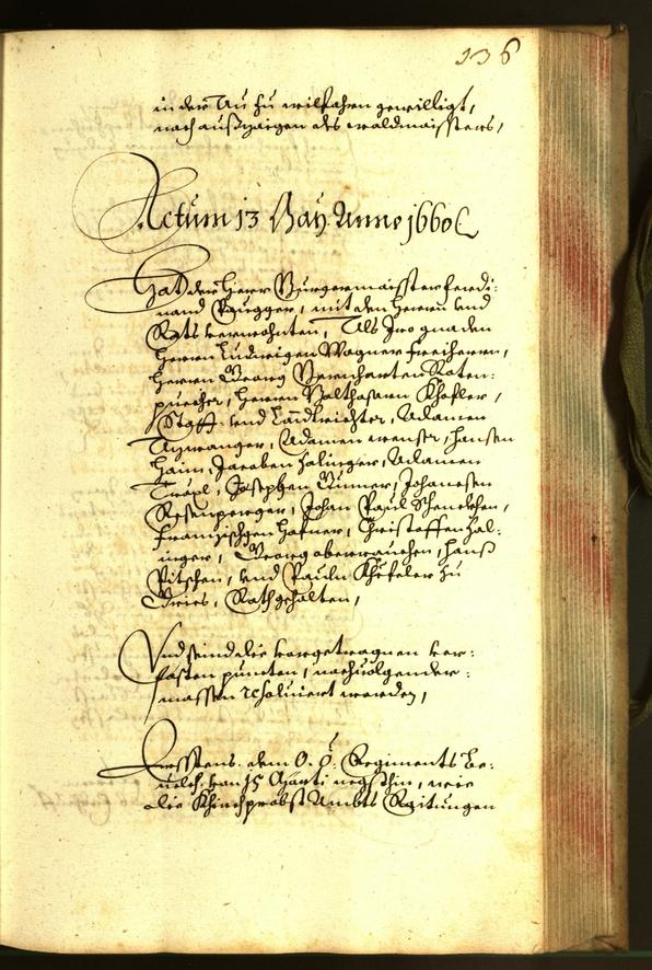 Stadtarchiv Bozen - BOhisto Ratsprotokoll 1660 