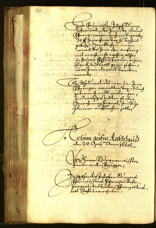 Archivio Storico della Città di Bolzano - BOhisto protocollo consiliare 1660 