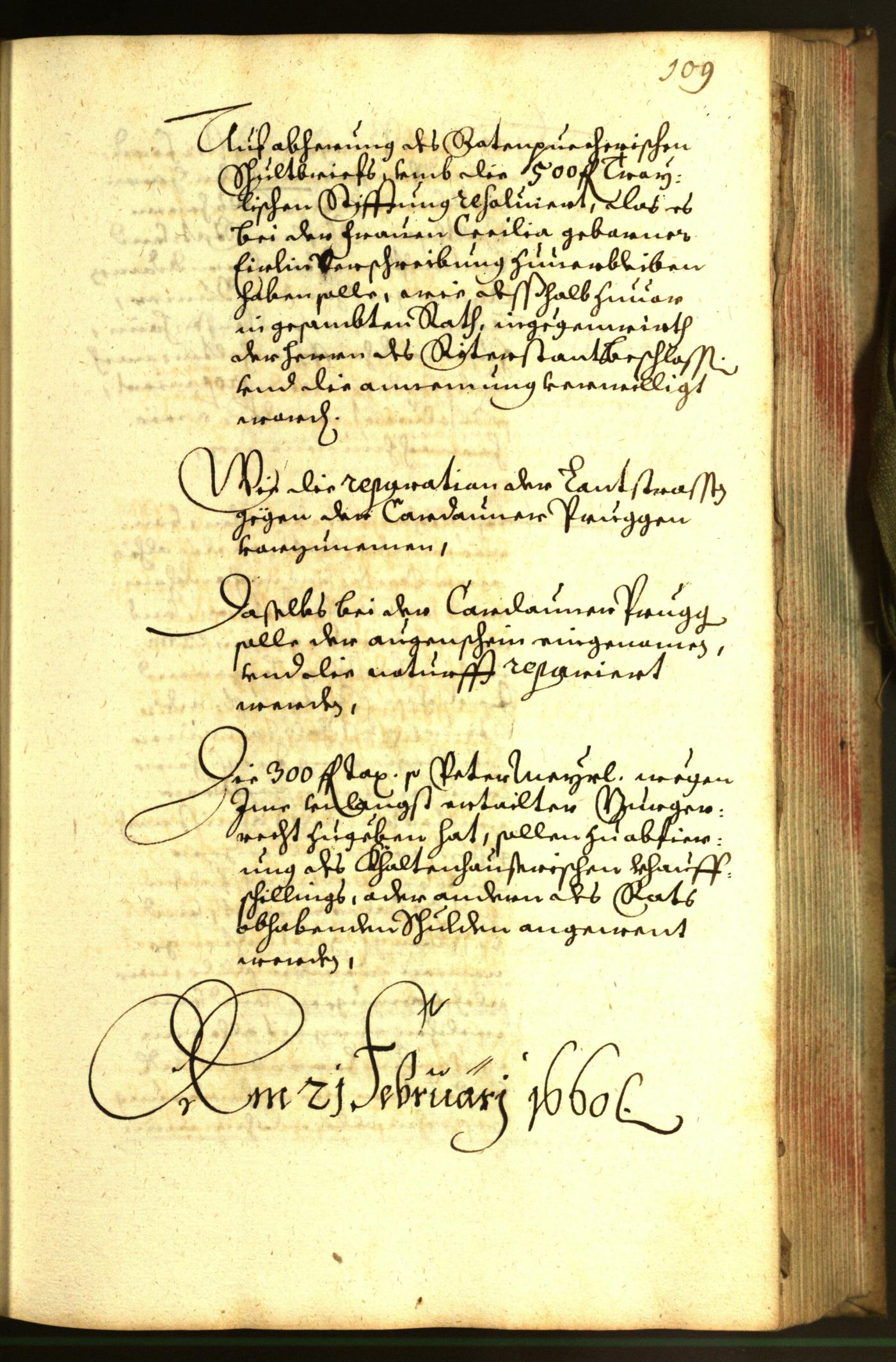 Stadtarchiv Bozen - BOhisto Ratsprotokoll 1660 