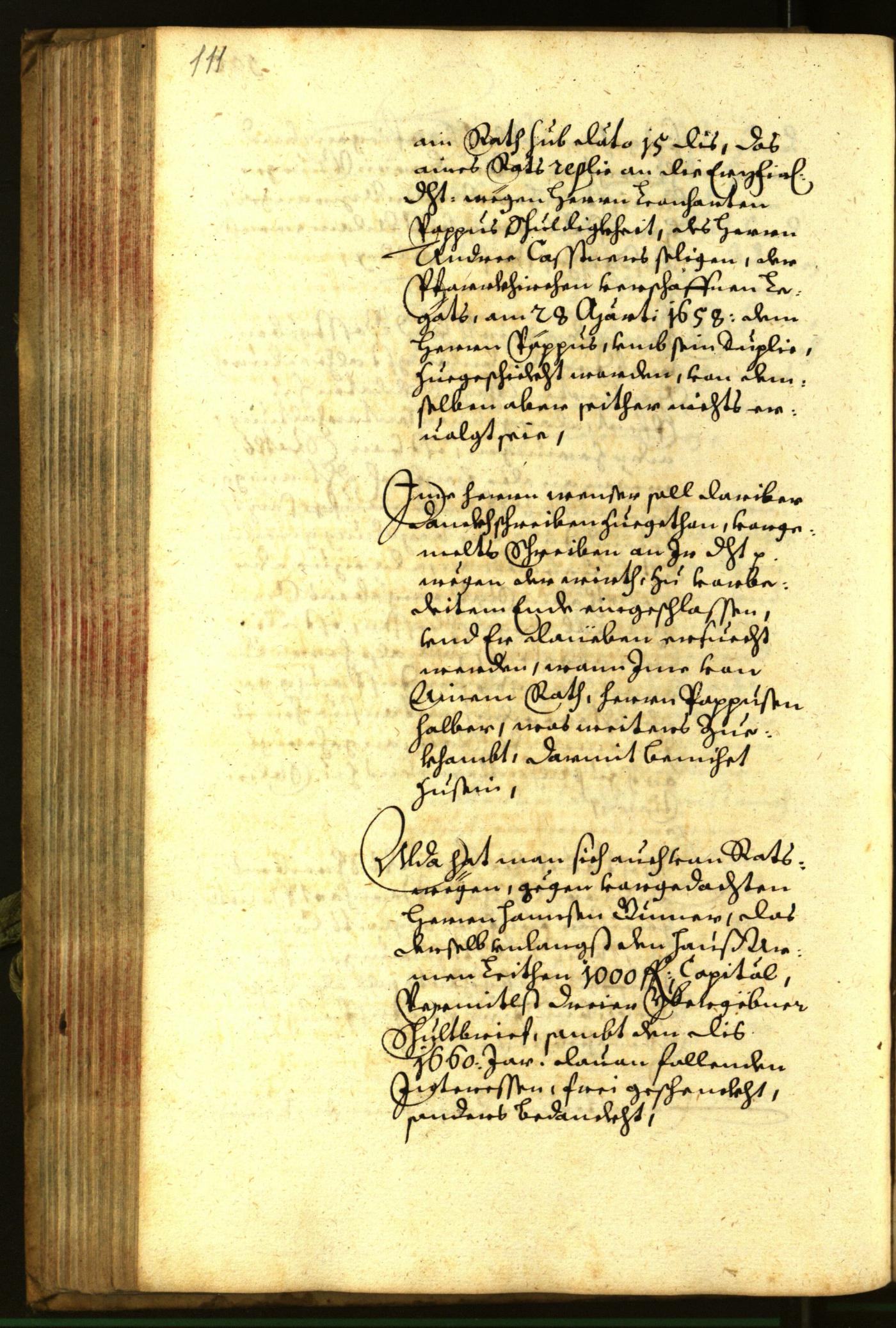 Stadtarchiv Bozen - BOhisto Ratsprotokoll 1660 