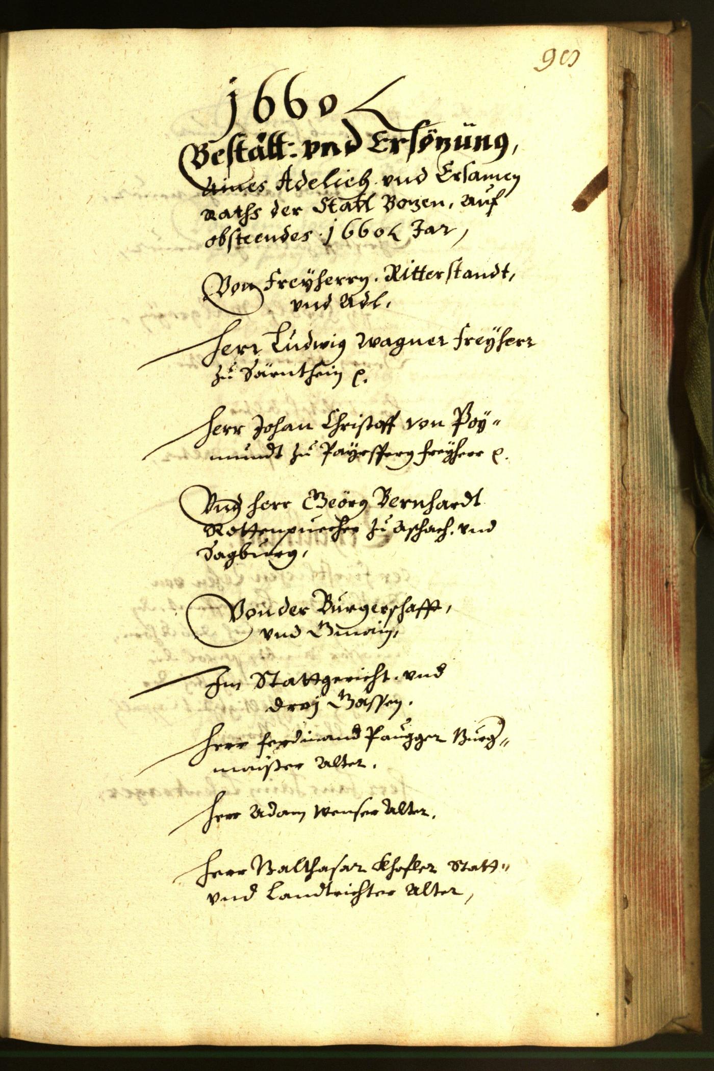 Civic Archives of Bozen-Bolzano - BOhisto Minutes of the council 1660 