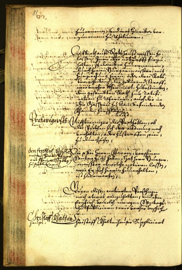 Civic Archives of Bozen-Bolzano - BOhisto Minutes of the council 1661 