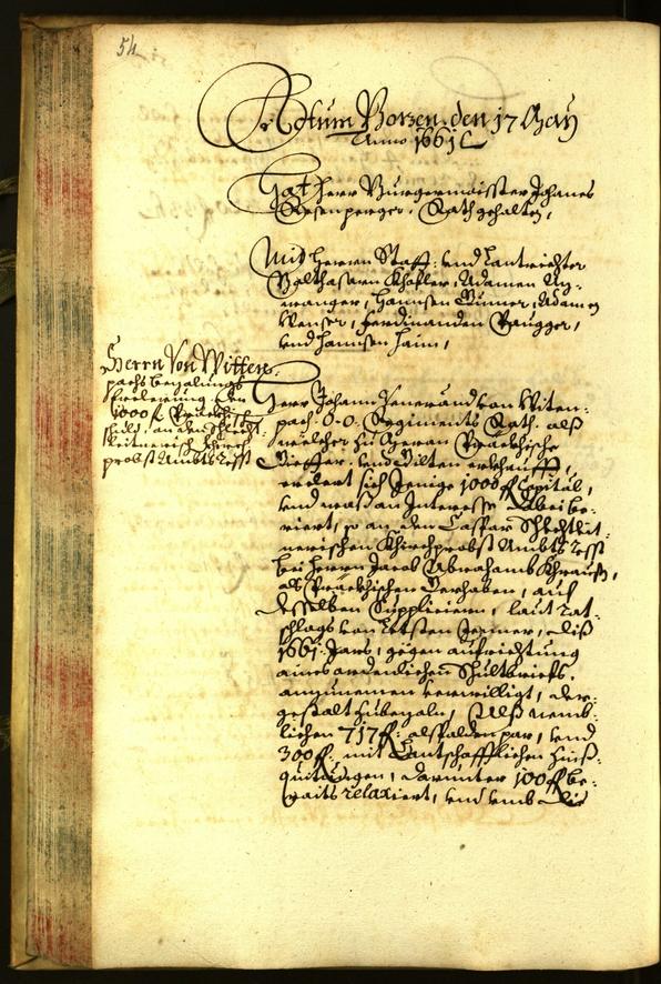 Civic Archives of Bozen-Bolzano - BOhisto Minutes of the council 1661 