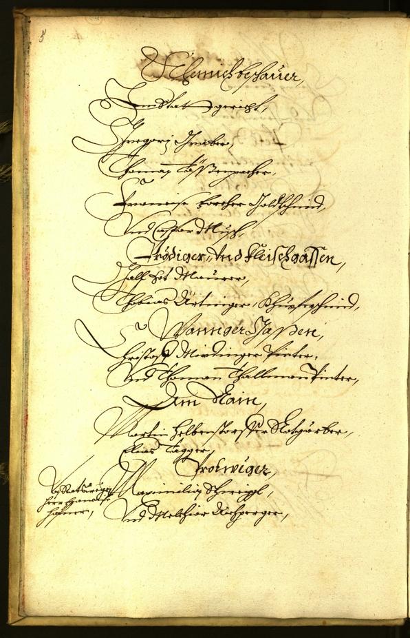 Stadtarchiv Bozen - BOhisto Ratsprotokoll 1661 