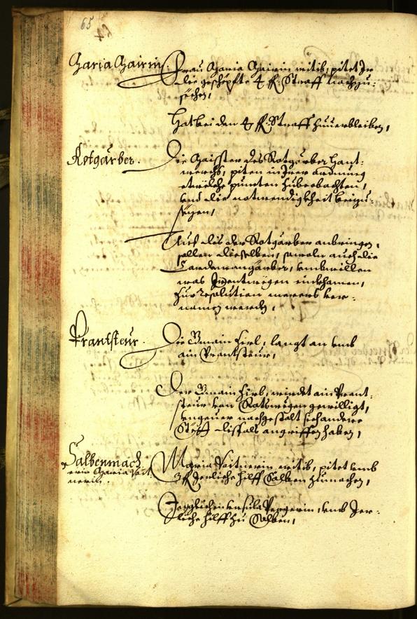 Stadtarchiv Bozen - BOhisto Ratsprotokoll 1661 