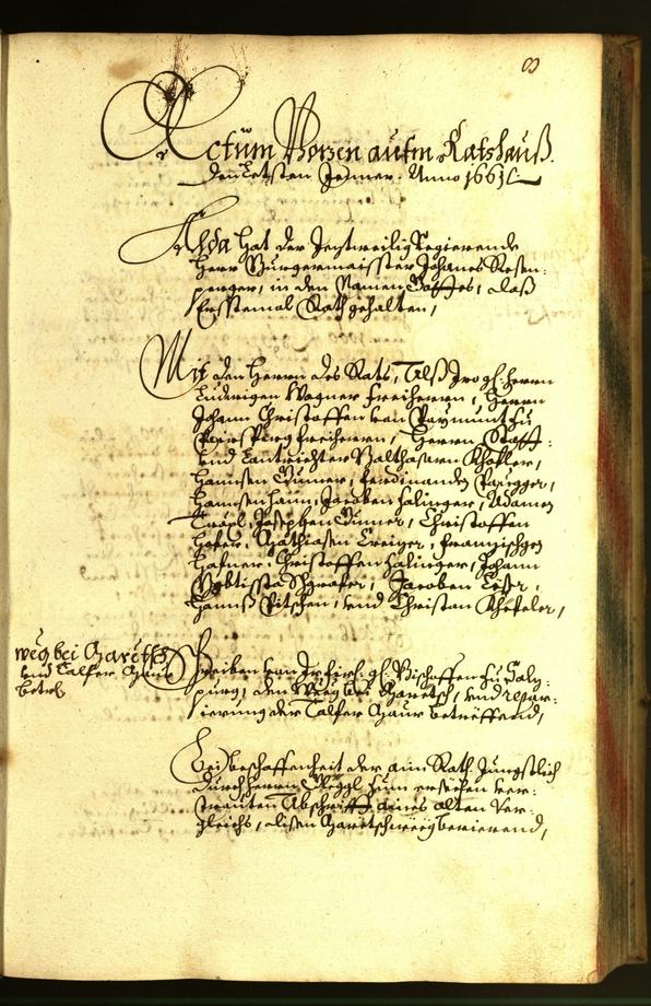 Civic Archives of Bozen-Bolzano - BOhisto Minutes of the council 1661 