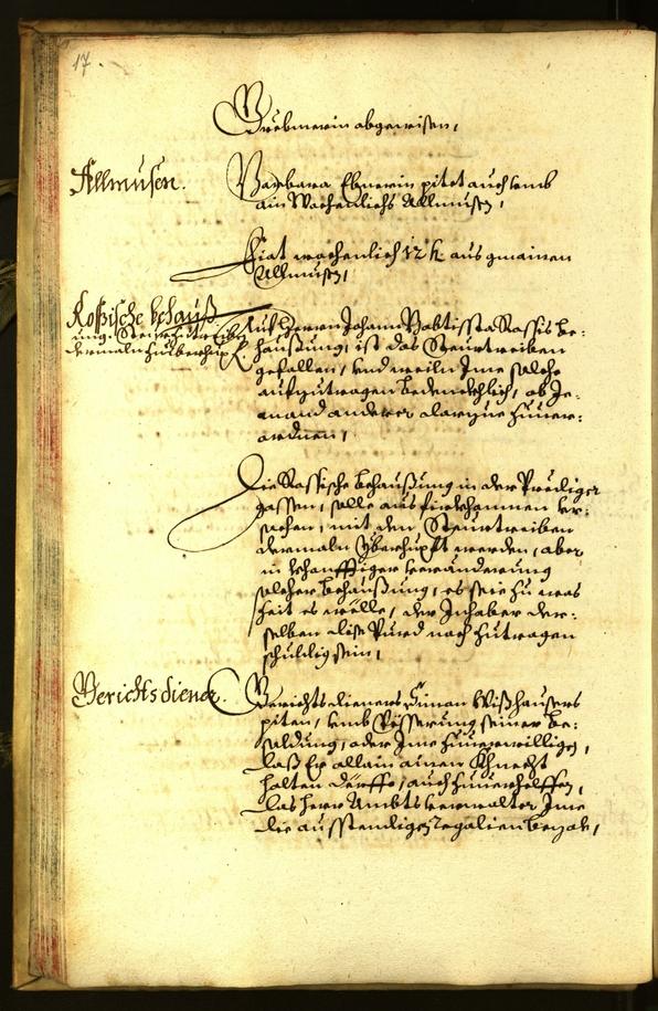 Stadtarchiv Bozen - BOhisto Ratsprotokoll 1661 