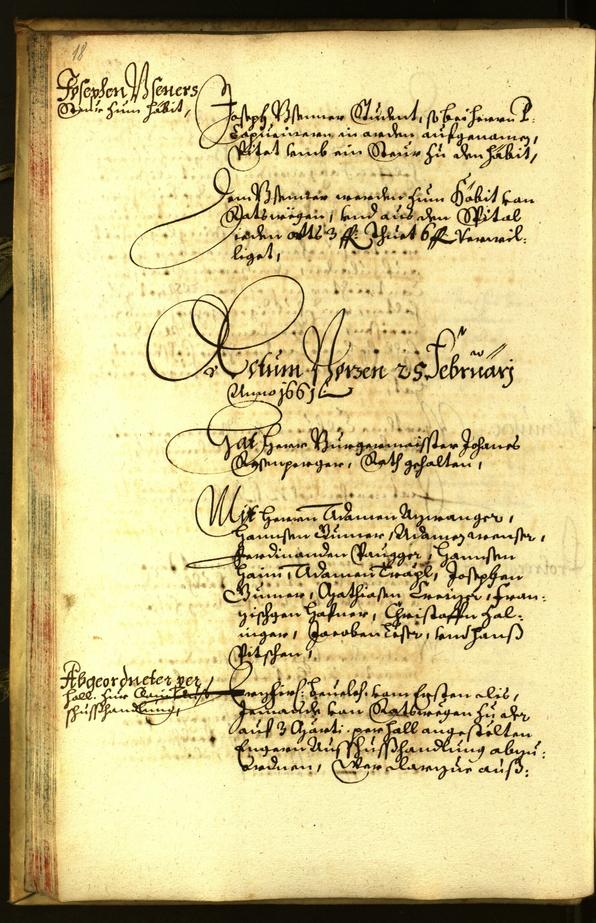 Civic Archives of Bozen-Bolzano - BOhisto Minutes of the council 1661 