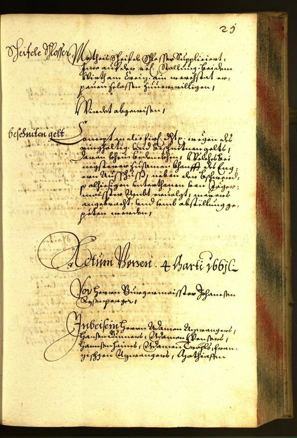 Civic Archives of Bozen-Bolzano - BOhisto Minutes of the council 1661 