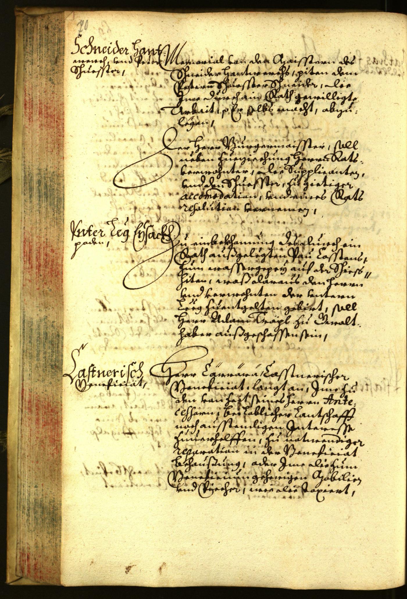 Stadtarchiv Bozen - BOhisto Ratsprotokoll 1661 