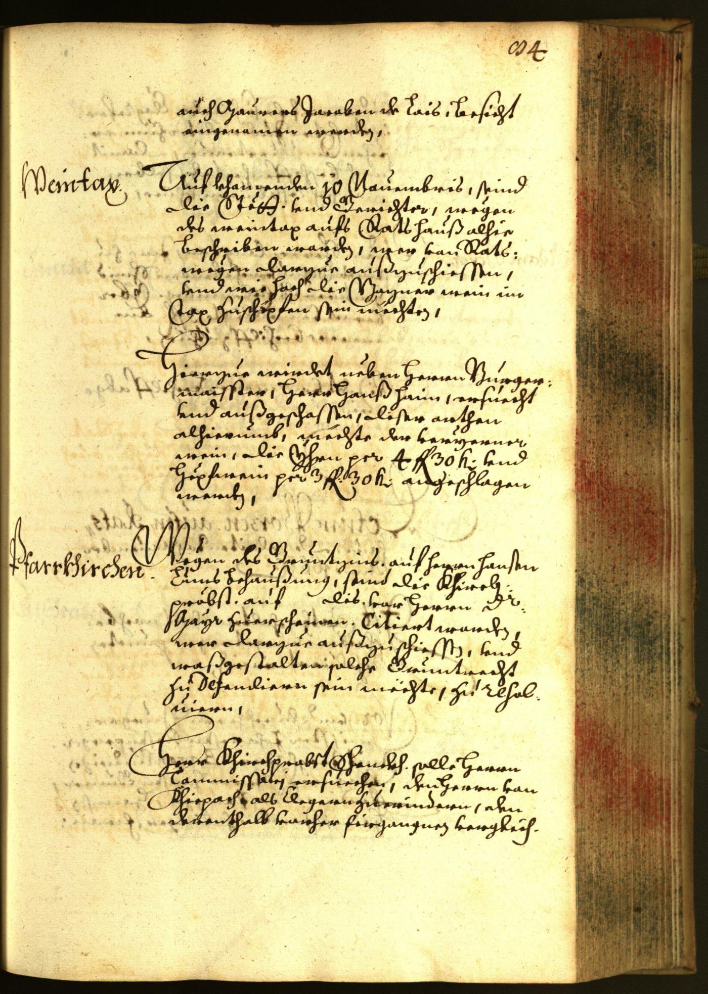 Stadtarchiv Bozen - BOhisto Ratsprotokoll 1661 