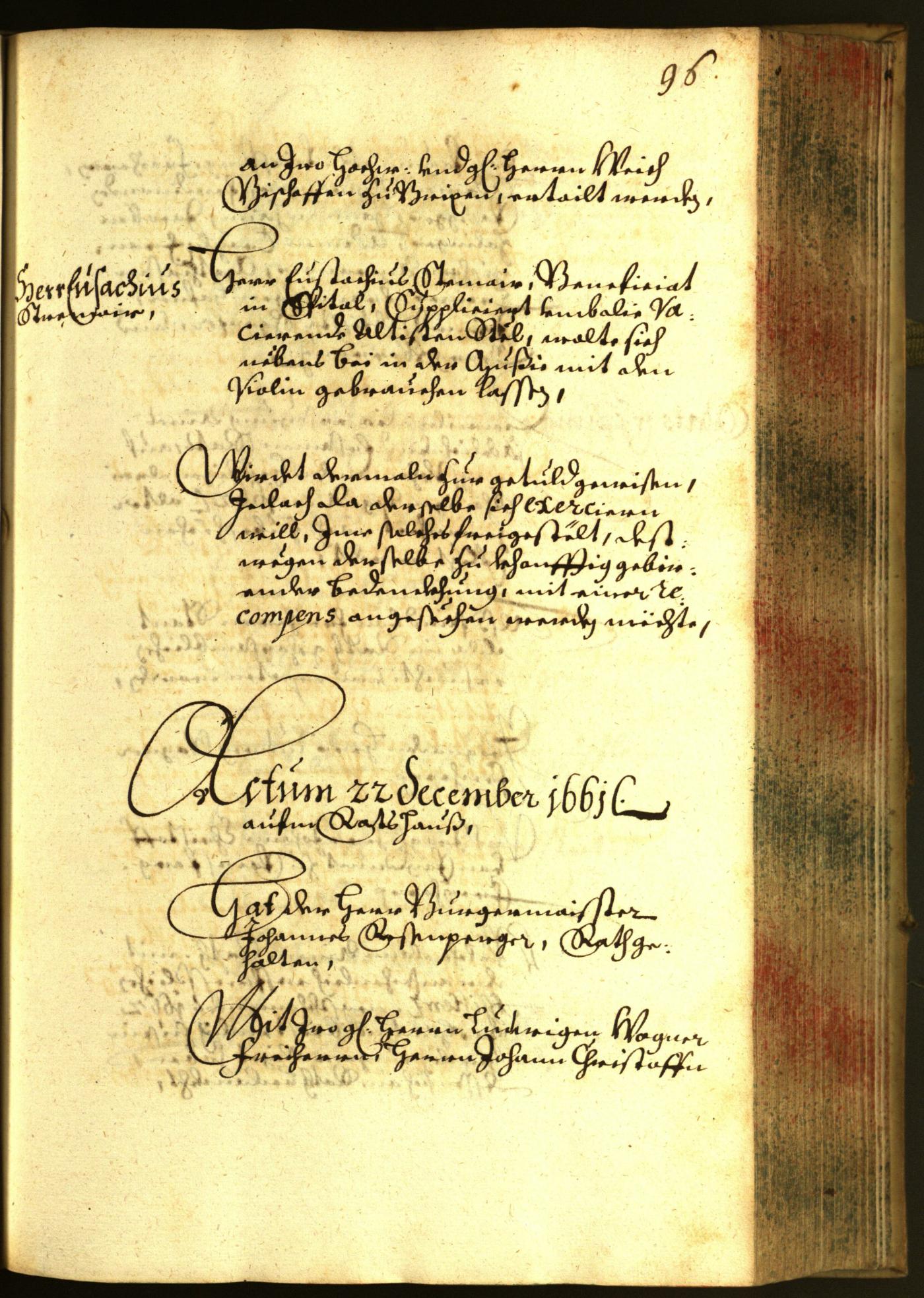 Civic Archives of Bozen-Bolzano - BOhisto Minutes of the council 1661 