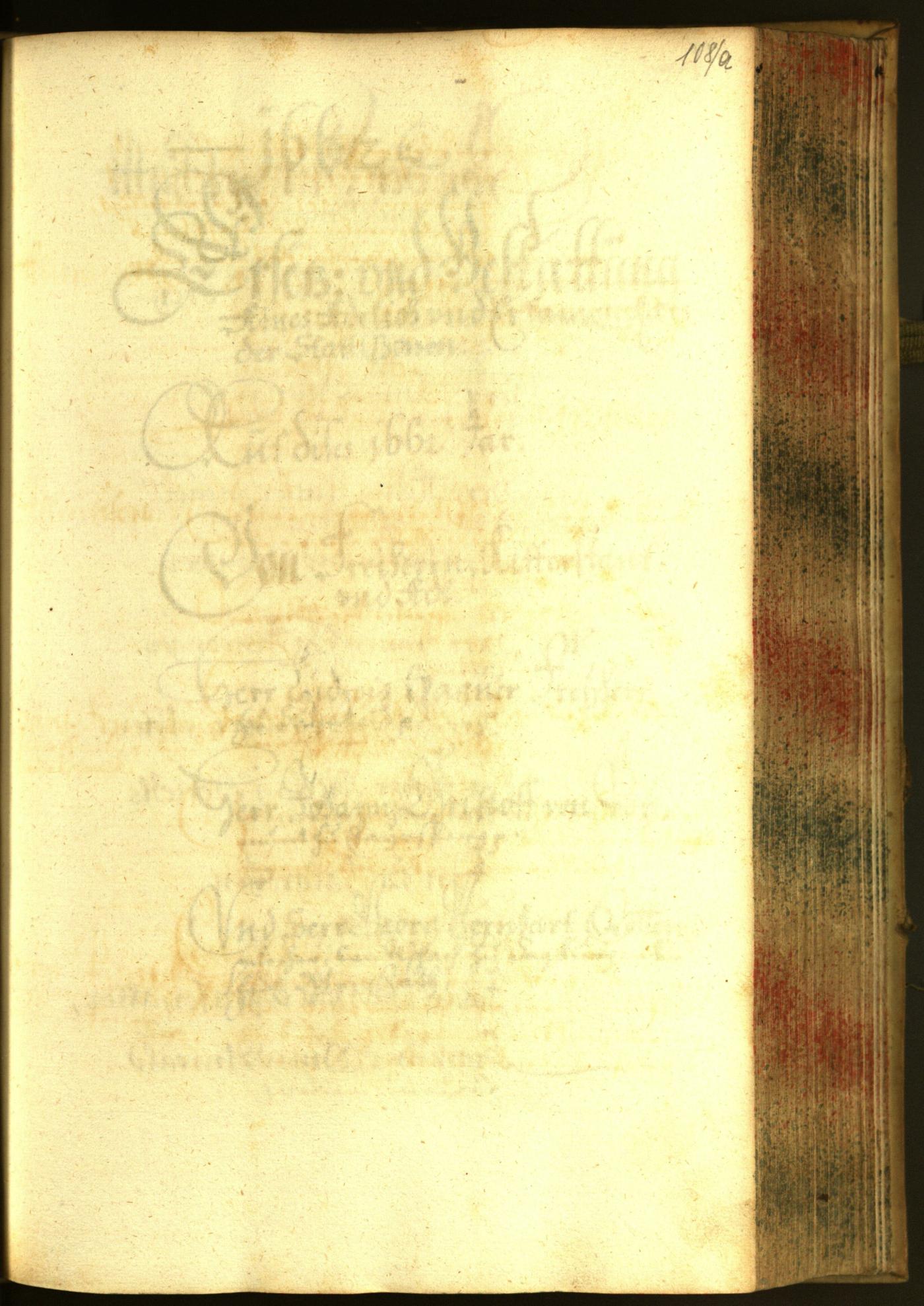 Stadtarchiv Bozen - BOhisto Ratsprotokoll 1661 