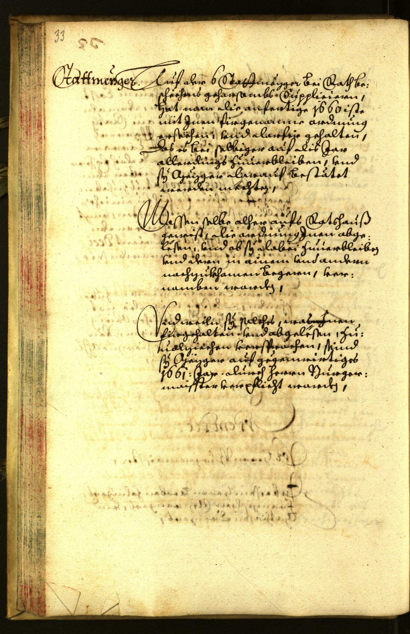 Stadtarchiv Bozen - BOhisto Ratsprotokoll 1661 