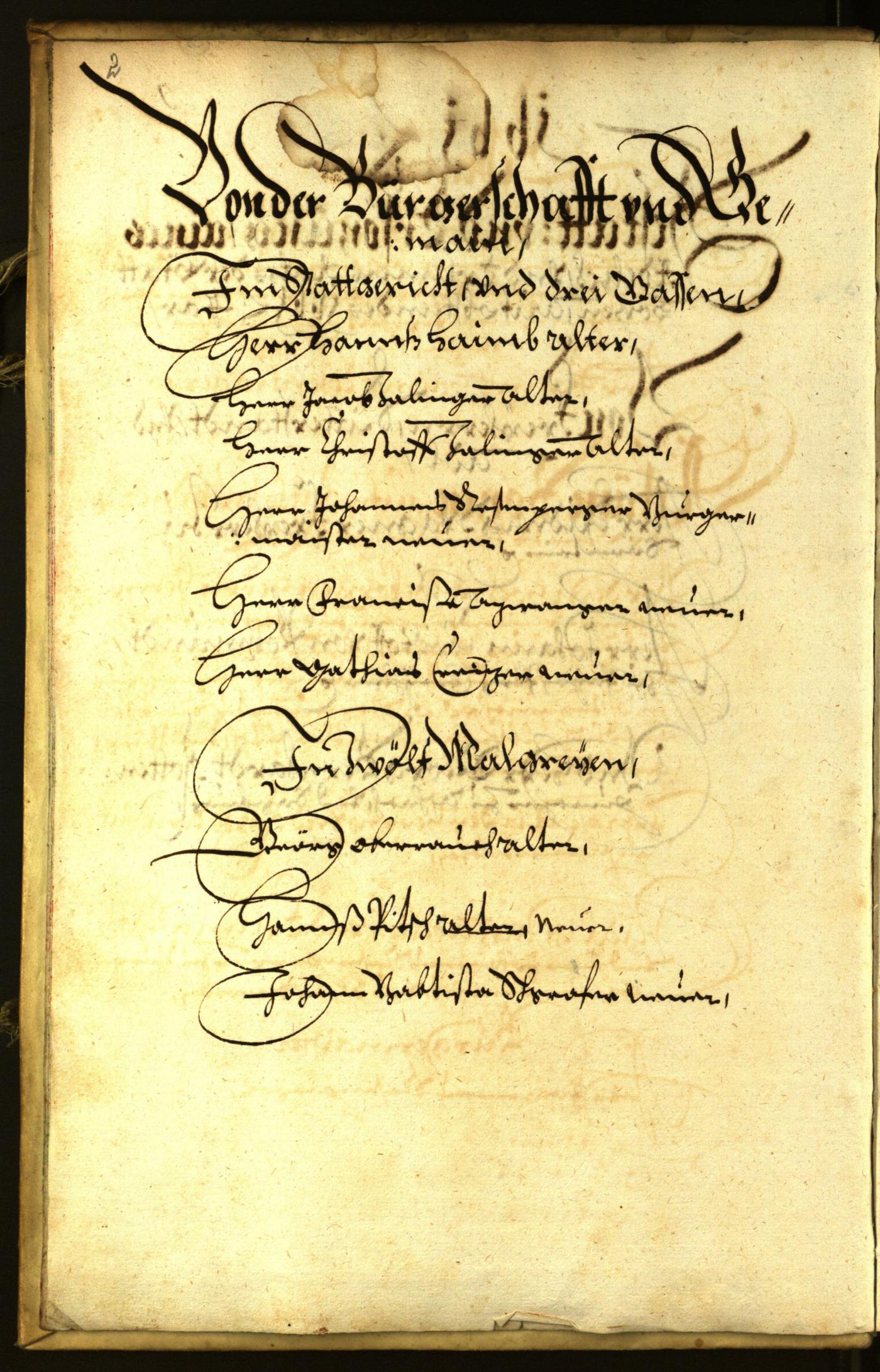 Stadtarchiv Bozen - BOhisto Ratsprotokoll 1661 