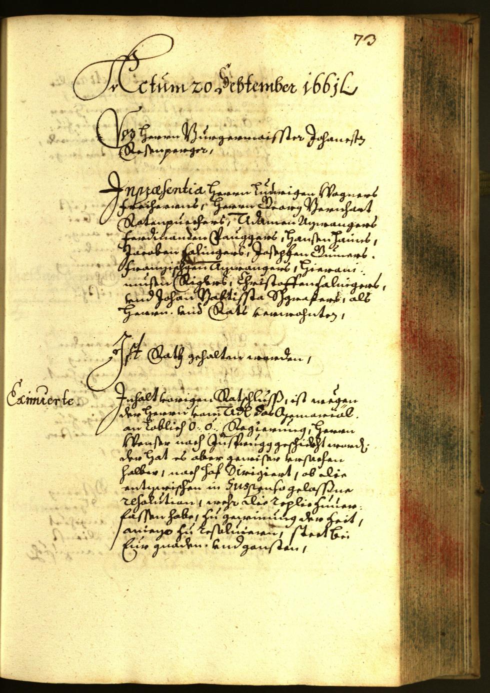 Civic Archives of Bozen-Bolzano - BOhisto Minutes of the council 1661 