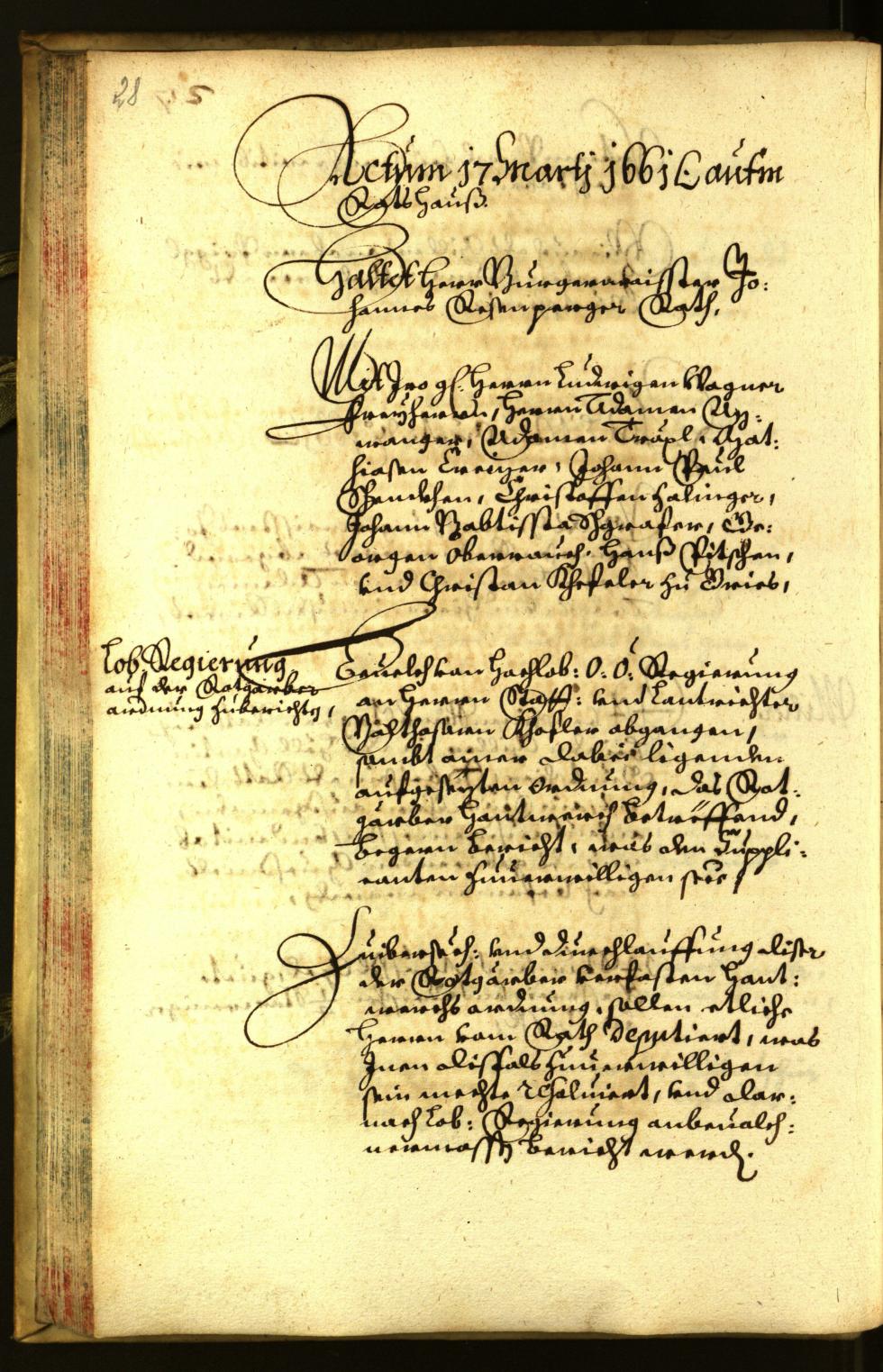 Civic Archives of Bozen-Bolzano - BOhisto Minutes of the council 1661 